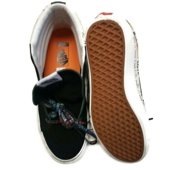 Vans Size Mens 8.5 Womens 10 OFF THE WALL Skateboard Shoes 721545 LOVE AMOR - Picture 5 of 10